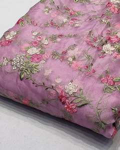Tissu de broderie multi-usage de qualité supérieure pour femmes, tissu de créateur pour la mode, tissu de broderie pour tenues de soirée, tissu de luxe - Product Image 3
