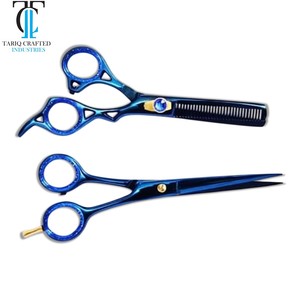Ciseaux de coiffure professionnels TARIQ CRAFTED INDUSTRIES pour la dégaine et la texture des cheveux, en acier inoxydable, modèle salon - Product Image 4