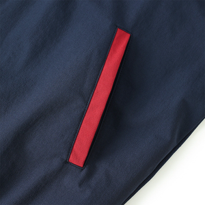 Veste coupe-vent à fermeture éclair intégrale Howard University Greek Fraternity, couleurs bleues personnalisées, marque privée, vêtements d'école et d'université, fabricant - Product Image 4