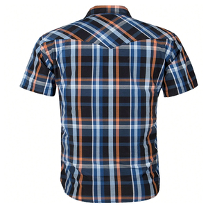 Camisa a Cuadros de Lujo para Hombre, Verano 2026, Nueva Tendencia Casual, Logotipo Personalizado Bordado, Algodón Transpirable de Alta Calidad - Product Image 5