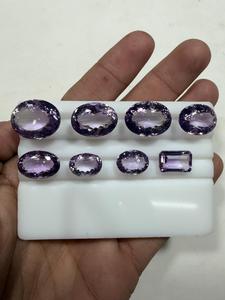 Gema de Amatista Rosa Natural Facetada para la Elaboración de Joyas, Elegante Amatista Rosa Facetada de Proveedor de la India - Product Image 2