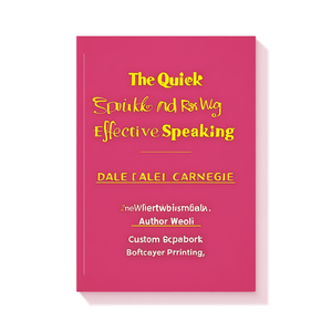 Le moyen rapide et facile de parler efficacement par l'auteur Dale Carnegie, impression de livre broché personnalisé à couverture souple - Product Image 1