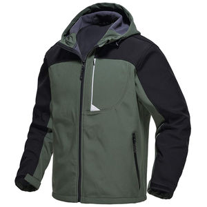 Chaqueta Softshell de Alta Calidad para Hombre con Cuello Alto, Logotipo Personalizado, Impermeable, Cortavientos, Transpirable, de Poliéster para Uso en Exteriores - Product Image 3