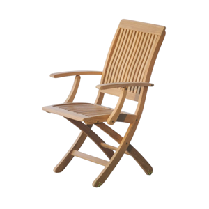 Modern Teak Folding Portable Outdoor <b>Dining</b> <b>Armchair</b> for School and Garden Use - Product Image 1
