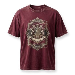 เสื้อยืดคอตตอนหนาน้ำหนัก 240 กรัม สไตล์วินเทจ แขนสั้น ทรงปกติ สำหรับผู้ชาย ขายส่งจำนวนมาก คุณภาพสูง แฟชั่น ลดราคาพิเศษ ปี 2026 - Product Image 1