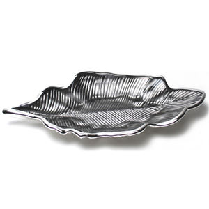 Plateau de service rectangulaire au design élégant avec poignées latérales en bois, plateau en métal blanc brillant de luxe pour le petit-déjeuner - Product Image 4