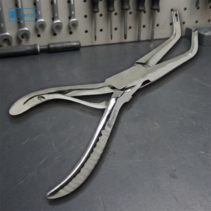 Pince à perles professionnelle avec ressort simple |   Pinces de précision en acier inoxydable pour la fabrication de bijoux et la mise en perles - Product Image 3