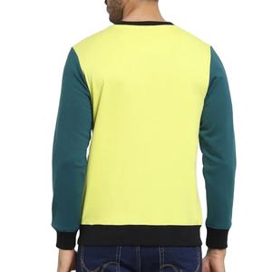 SUDADERA DE POLAR DE INVIERNO CON BLOQUEO DE COLOR PARA HOMBRE CUSTOM CASUAL CUELLO REDONDO PULLOVER DE MANGA COMPLETA AL POR MAYOR DISEÑO OEM 2026 - Product Image 5