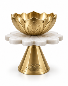 Luxury Design Stainless Steel Marble Eco-Friendly <b>Bakhoor</b> Burner Arabic Mabkhara <b>Oud</b> Aromatic Incense Decorative Pedestal Base - Product Image 4
