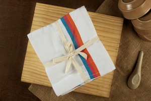 Serviettes de cuisine carrées et rectangulaires en coton 100% écologique, tissées, rayées, séchage rapide, étiquette personnalisée, lavables en machine, Tamil Nadu - Product Image 4