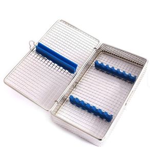 Caja de Almacenamiento Manual para Instrumentos Dentales, Juego de 7 Piezas, Acero Inoxidable, Micro Malla Metálica, Esterilización CE - Product Image 3