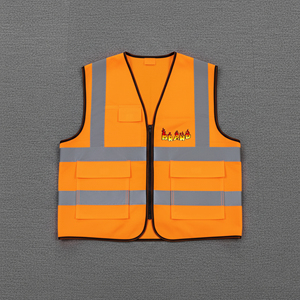 Mens High Visibility Reflective Vest Durable Safety Apparel Breathable Comfort For Industrial Outdoor Work Environments - Product Image 5