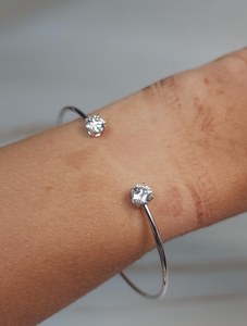 Bracelet en or 14 carats avec diamant de laboratoire 1 CT pour femmes |   Bracelet de luxe en diamants |   Bijoux de mariée élégants - Product Image 3
