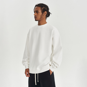 Customized logo 100% Cotton Blank Sweatershirt Solid Color Streetwear Unisex <b>Crewneck</b> <b>Sweatshirts</b> Heavyweight Plain <b>Sweatshirts</b> - Product Image 4