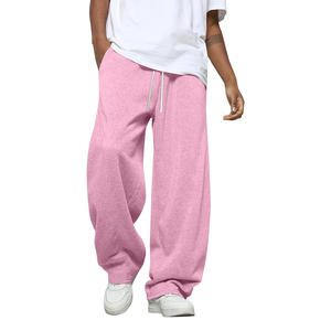 Pantalon de jogging décontracté unisexe sur mesure, respirant, style baggy, avec cordon de serrage à la taille, coupe droite - Product Image 3