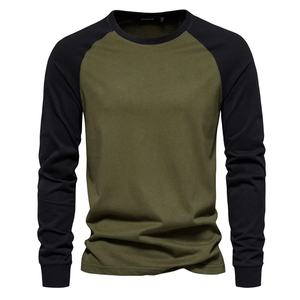 Camiseta de Manga Larga con Cuello Redondo de Algodón Grueso para Hombre, Diseño Liso, Estilo Normcore/Minimalista - Product Image 6