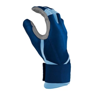 Gants de frappe bleus avec pouce rembourré, en tissu tricoté, fermeture à enfiler, unisexe, pour entraînement adulte - Product Image 2