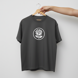 T-shirt Homme Streetwear Décontracté à Logo Imprimé, Coupe Boxy Épaules Tombantes, en Molleton Lourd 260 g/m² Polyester/Coton Respirant - Product Image 4