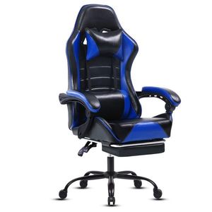Sedia da Gaming Ergonomica in Pelle PU con Altezza Regolabile e Ruote per Ufficio o Videogiochi - Product Image 1