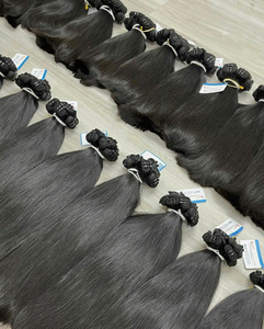 Top selling product Raw hair bundle natural black straight machine weft vietnamese human hair no shedding no <b>tangles</b> - Product Image 6