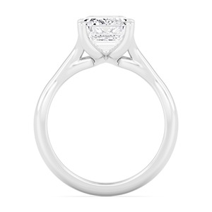 Bague de fiançailles luxueuse en or rose 10K avec diamant de laboratoire émeraude 5.51 ctw, bijoux de mariée exceptionnels et haut de gamme pour les occasions élégantes - Product Image 4
