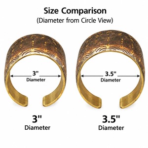 Brazalete Vintage de Aleación de Cobre con Patrón Geométrico Tallado, Bañado en Bronce Antiguo, Brazalete Ancho Unisex - Product Image 4