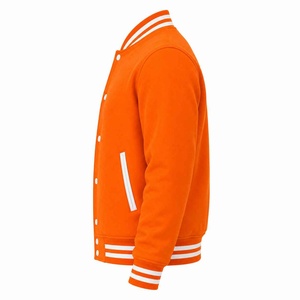 Chaqueta Varsity Deportiva para Hombre, Personalizable con Bordado, Cuello Alto, Logotipo Frontal, para Equipos Universitarios Estadounidenses - Product Image 3