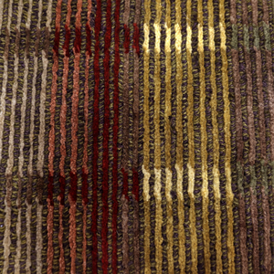 Tapis en laine écologique, antidérapant, tufté à la main, à motifs géométriques et à rayures, aux tons terreux, beige moutarde olive, pour salon - Product Image 4
