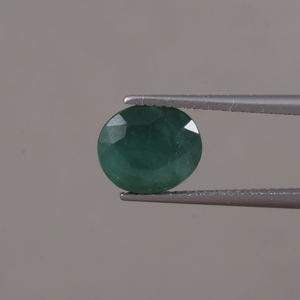 มรกตแท้จากผู้จัดจำหน่าย (รับรองคุณภาพจากผู้เชี่ยวชาญ) น้ำหนัก 3.49 กะรัต รูปทรงวงรี 9x7 มม. สีเขียวพรีเมียม ขัดเงา/เคลือบน้ำมัน สำหรับ - Product Image 1