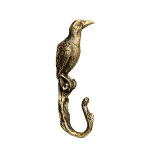 Eagle Head Brass Gold Wall <b>Hook</b> Decorative Hanger Stylish Organizer Perfect For Home Bedroom <b>Kitchen</b> And Entryway Display - Product Image 1