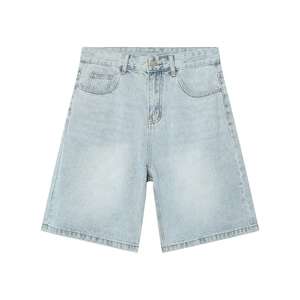 Pantalones Cortos Vaqueros Vintage Personalizables para Hombre, de Verano, de Algodón Lavado, Holgados, con Bolsillo para Celular - Product Image 5