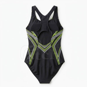 Maillot de bain une pièce léger pour femme, personnalisé, imprimé sport, séchage rapide, tissu extensible, pour piscine, plage et entraînement - Product Image 2