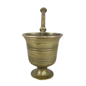 Mortero y pilón de latón de alta calidad con acabado pulido para moler café y especias manualmente, utensilios de cocina, metal, Imam Dasta - Product Image 3