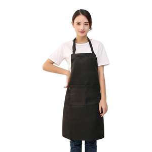 Cotton Reusable Dirt-proof Waterproof Sleeveless <b>Aprons</b> for Unisex Adult Large <b>Pockets</b> Solid Color Adjustable for Cooking - Product Image 6