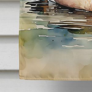 Mallard gran porche manga poste decorativo patio Banner ilustraciones Multicolor poliéster casa bandera para colgar en la pared - Product Image 4