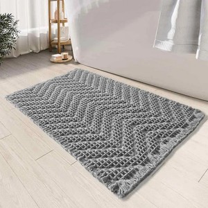 Alfombra de Baño Lavable al por Mayor, Alfombrillas de Baño de Algodón Gruesas, Alfombrillas Antideslizantes para Baño, Alfombra de Algodón Personalizada - Product Image 5