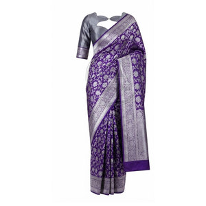 Sari de Luxe pour Femme, Robe Drapée de Créateur, Broderie Élégante, Vêtement Ethnique, Idéal pour Occasions Festives, Mariages et Fêtes, Vente en Gros - Product Image 2