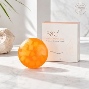 Jabón Facial Limpiador con Enzimas de Papaya Hecho en Taiwán de Primera Calidad, 60g, para Minoristas de Productos de Belleza - Product Image 1