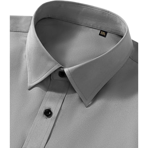 Chemise habillée élégante à coupe ajustée pour homme – Tissu doux et respirant pour le bureau, les réunions d'affaires, les mariages et les occasions spéciales - Product Image 4
