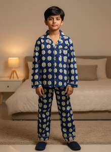 UNBIND Pyjamas pour enfants en pur coton, tendance, à manches longues, très confortables, toutes saisons, de qualité supérieure, pour robe imprimée - Product Image 1
