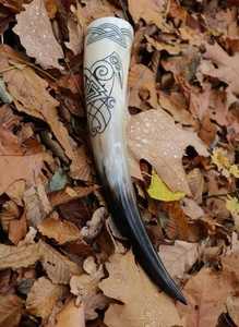 Auténtico Cuerno Vikingo para Beber, Cuerno de Búfalo Hecho a Mano, Cáliz Natural Tallado, Recipiente Moderno para hidromiel, Guerrero Medieval, ARIF HANDICRAFT - Product Image 2