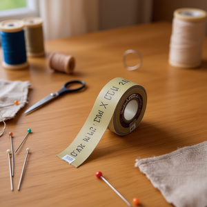 Nastro di tessuto Iln 2 cm x 10 m color kaki per cucito - Product Image 2