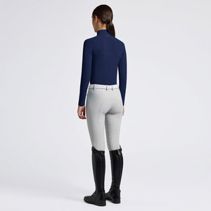 High Quality 4way Stretch Horse Riding Equestrian Shirt Top <b>Base</b> <b>Layer</b> Competition Show Shirt Polo in Soft Feel Technical Fabric - Product Image 3