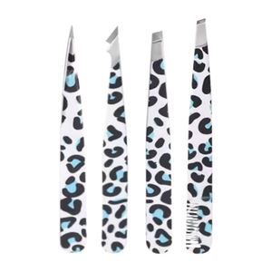 Ensemble de pinces à moustache professionnelles légères et réutilisables, mini-pince à sourcils droite en acier inoxydable avec une prise parfaite ANAAIF - Product Image 1