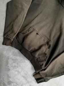 เสื้อฮู้ดดี้ผู้ชายแบบหนา สไตล์วินเทจ ทรงปกติ ผ้าฟลีซคอตตอน 100% สำหรับฤดูหนาว แบบเรียบๆ สั่งทำได้ ขายส่ง - Product Image 6