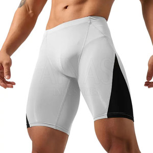 Breathable Solid <b>Compression</b> Training <b>Shorts</b> for <b>Men</b> Quick Dry Lightweight Elastic Waist Stretch Fitness Gym Running Active - Product Image 2