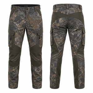 Men's <b>Camouflage</b> <b>Cargo</b> <b>Pants</b> Straight Fit Multiple Pockets Breathable High Waist Workwear Style Summer Outdoor Wear - Product Image 1