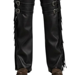 Durable High Quality Breathable Genuine Leather Western Chaps Riding Ready Customizable Options for <b>Men</b> - Product Image 3