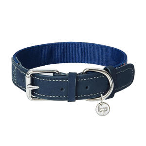 ปลอกคอสุนัขแบบกำหนดขนาดเองได้ตามความต้องการของ OEM ทนทาน สวมใส่สบาย แห้งเร็ว คุณภาพสูง ลายเรียบ หนังแท้ - Product Image 1