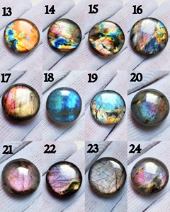 Vente en gros de pierres précieuses en vrac de labradorite naturelle de haute qualité, personnalisables, à effet multicolore changeant, cabochon ovale et poire pour la fabrication de bijoux - Product Image 6